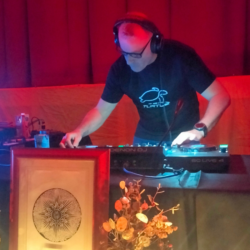 Cosmic Turtle Djing at Pollen Tribe, 2024